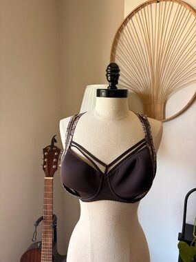 Dark gray Strappy Support Bra - Women Intimates & Sleepwear